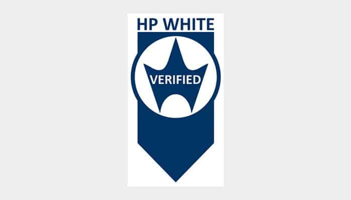HP white verified