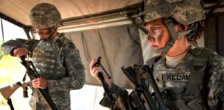 Body armor for female soldiers