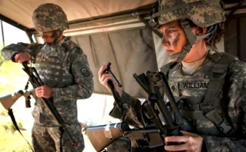Body armor for female soldiers