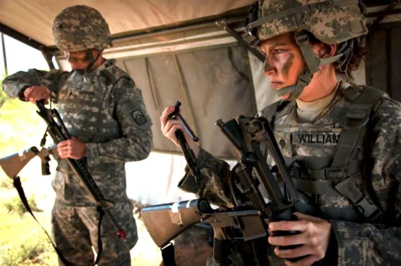 Body armor for female soldiers