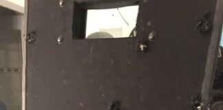 Ballistic Shield After Police Operation In Bataclan Theater