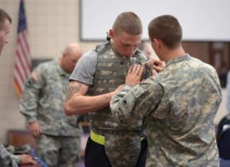 U.S. Army orders more body armor plates from 3M. U.S. Army National Guard photo by Sgt. Betty Boyce