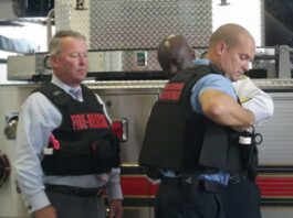 orlando firefighters wearing ballistic vests