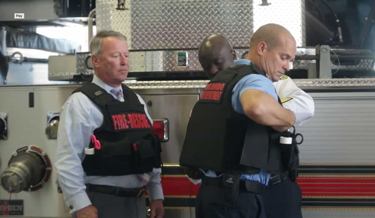 orlando firefighters wearing ballistic vests